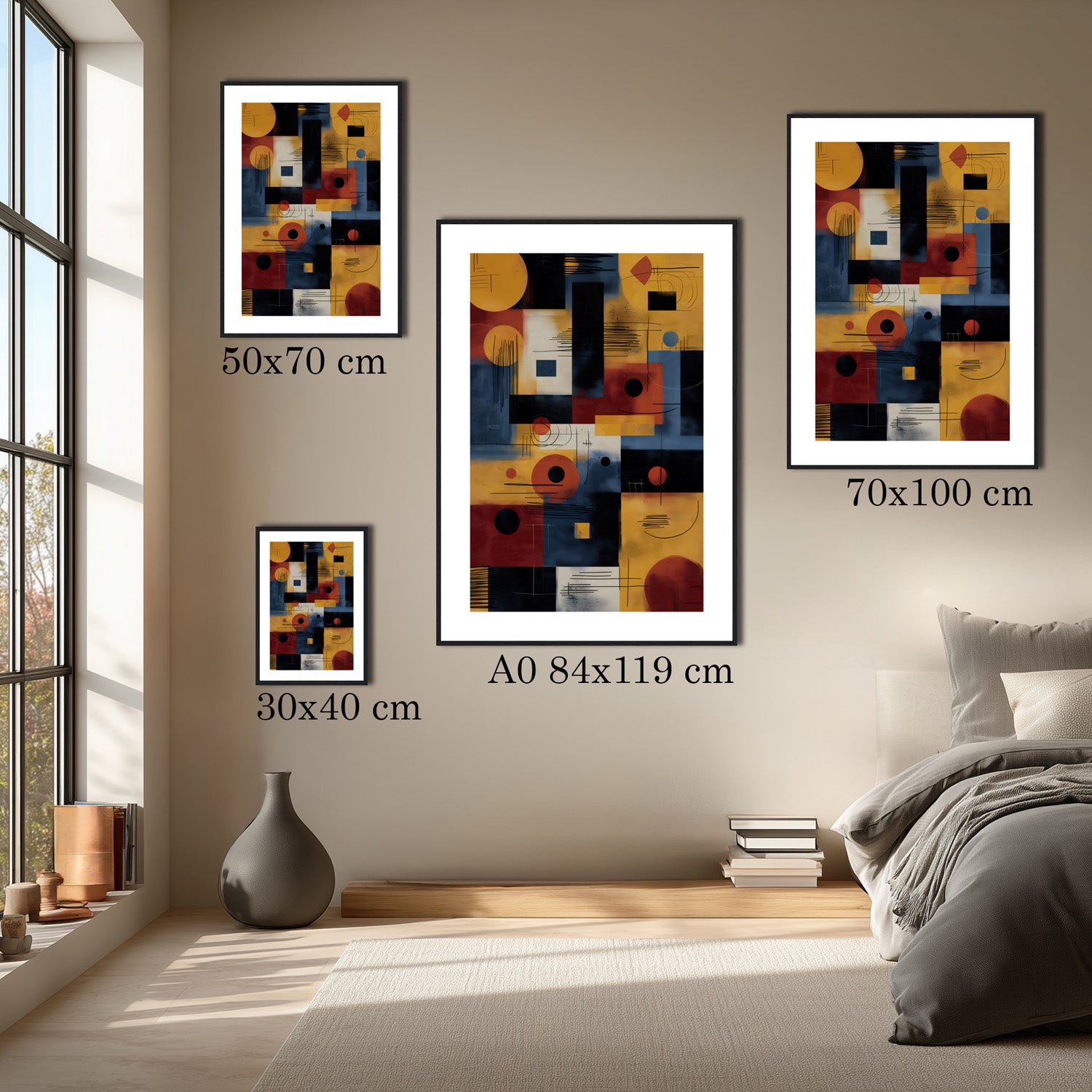 MYSTBIT ART | Midpoint Geometry Art Print Wall Art