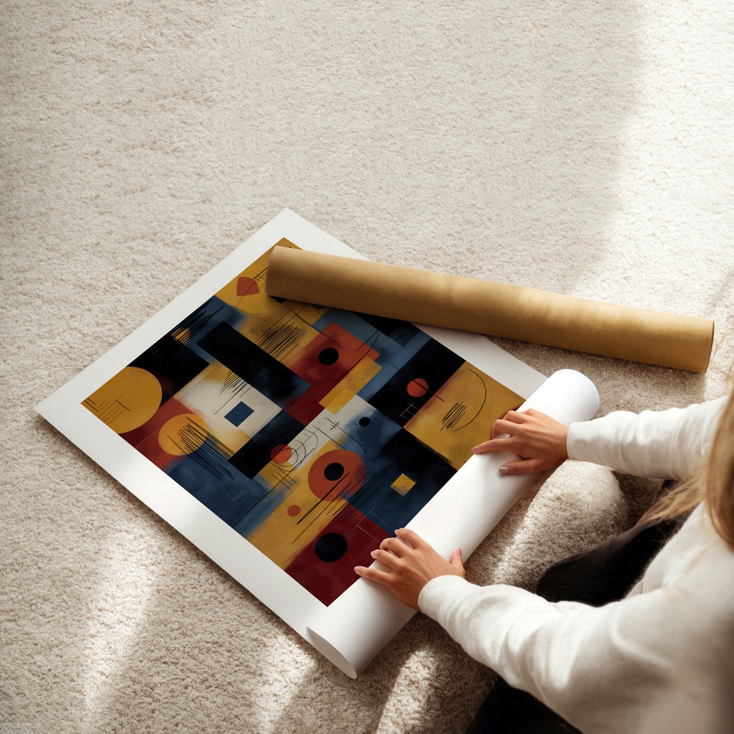 MYSTBIT ART | Midpoint Geometry Art Print Wall Art