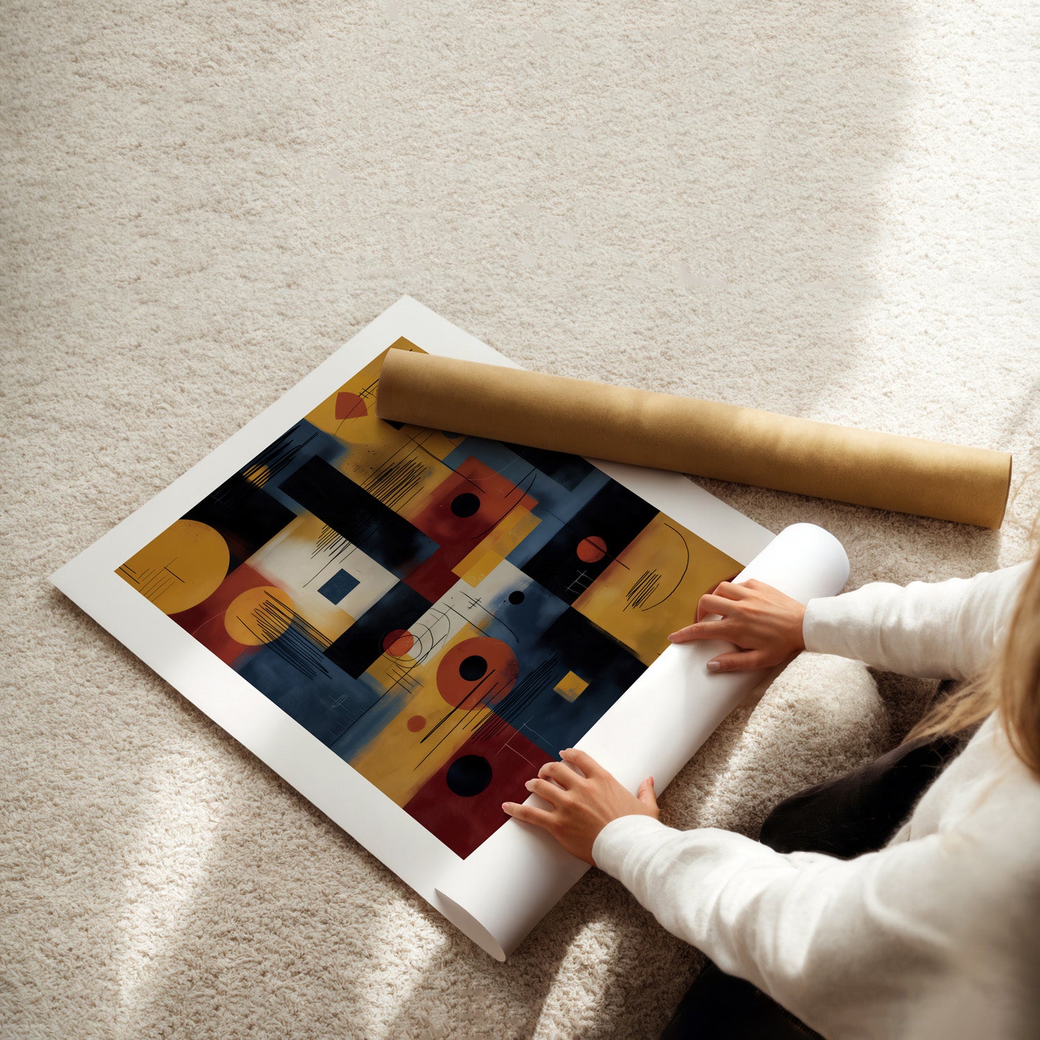 MYSTBIT ART | Midpoint Geometry Art Print Wall Art