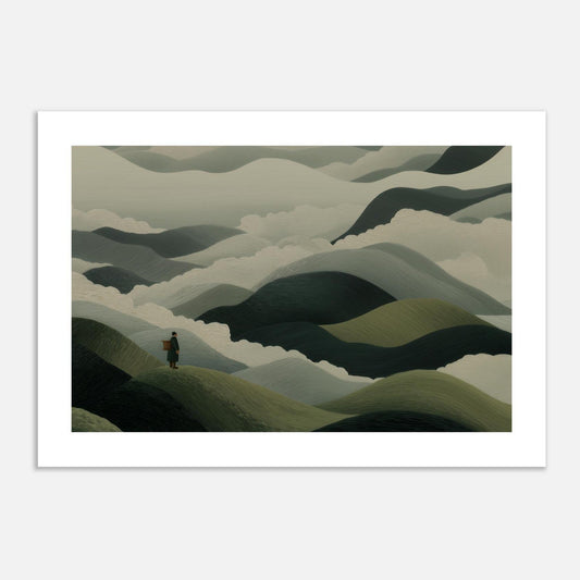 MYSTBIT ART | Mistbound Journey Art Print Wall Art