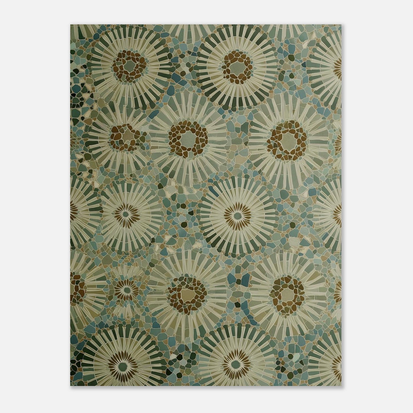 MYSTBIT ART | Mosaic Bloom Art Print Wall Art