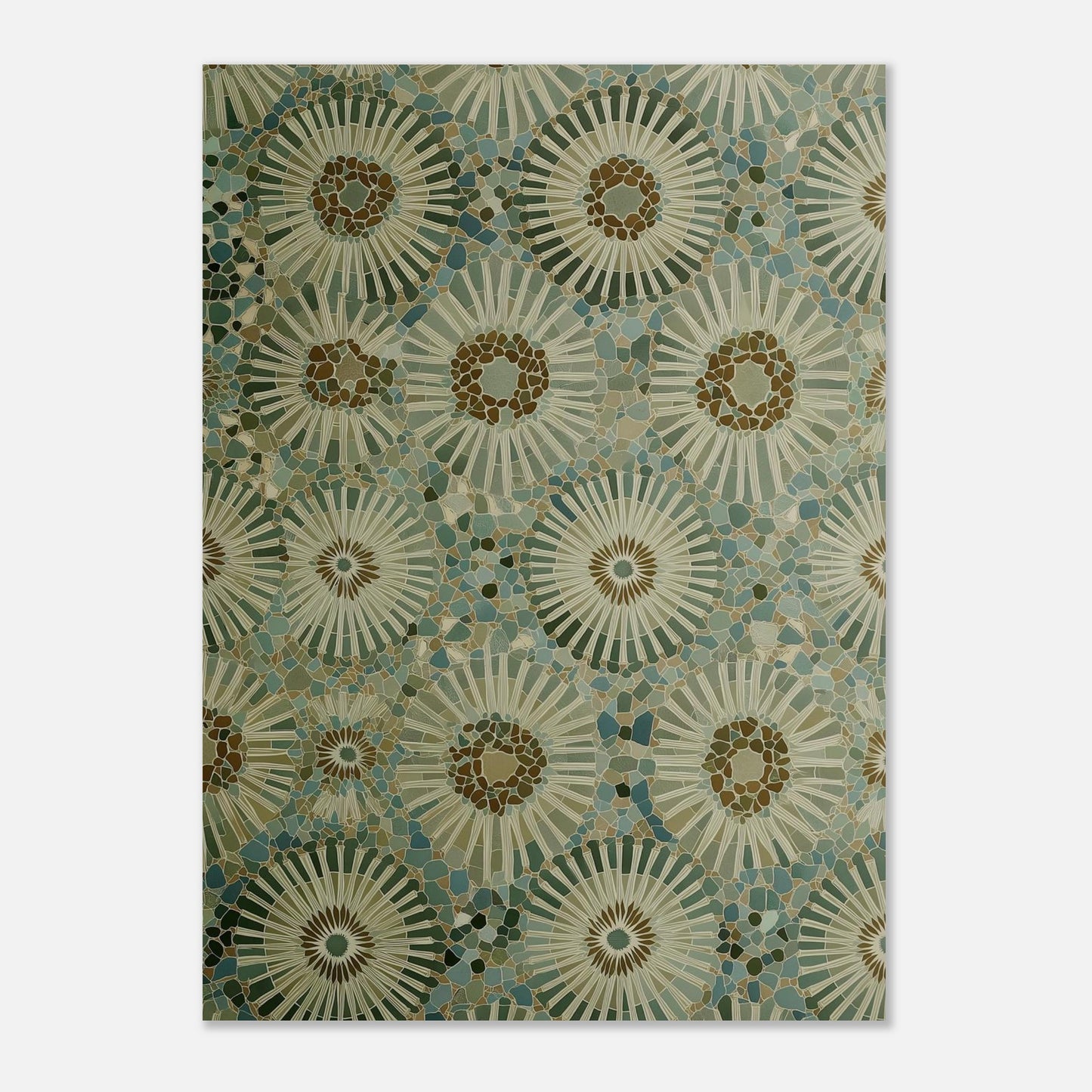 MYSTBIT ART | Mosaic Bloom Art Print Wall Art