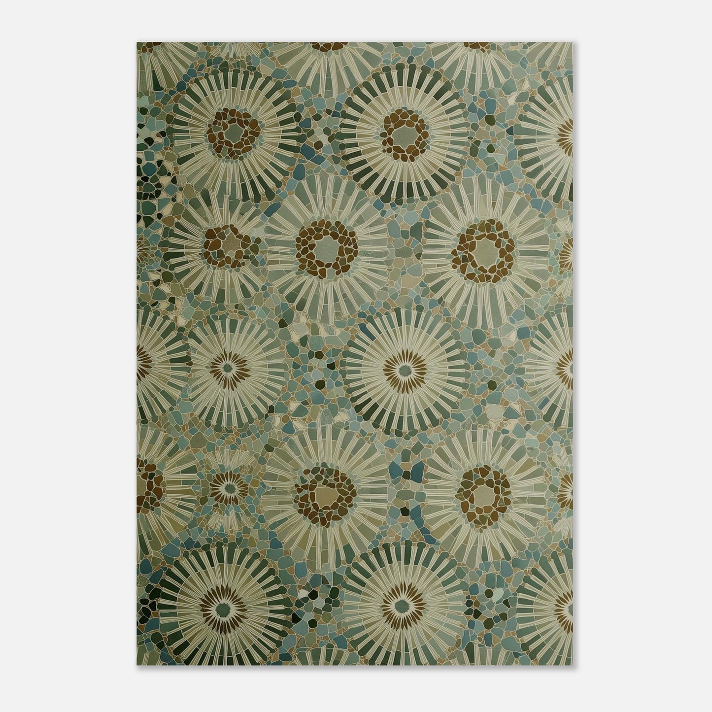 MYSTBIT ART | Mosaic Bloom Art Print Wall Art