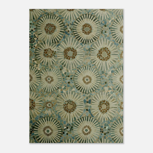 MYSTBIT ART | Mosaic Bloom Art Print Wall Art