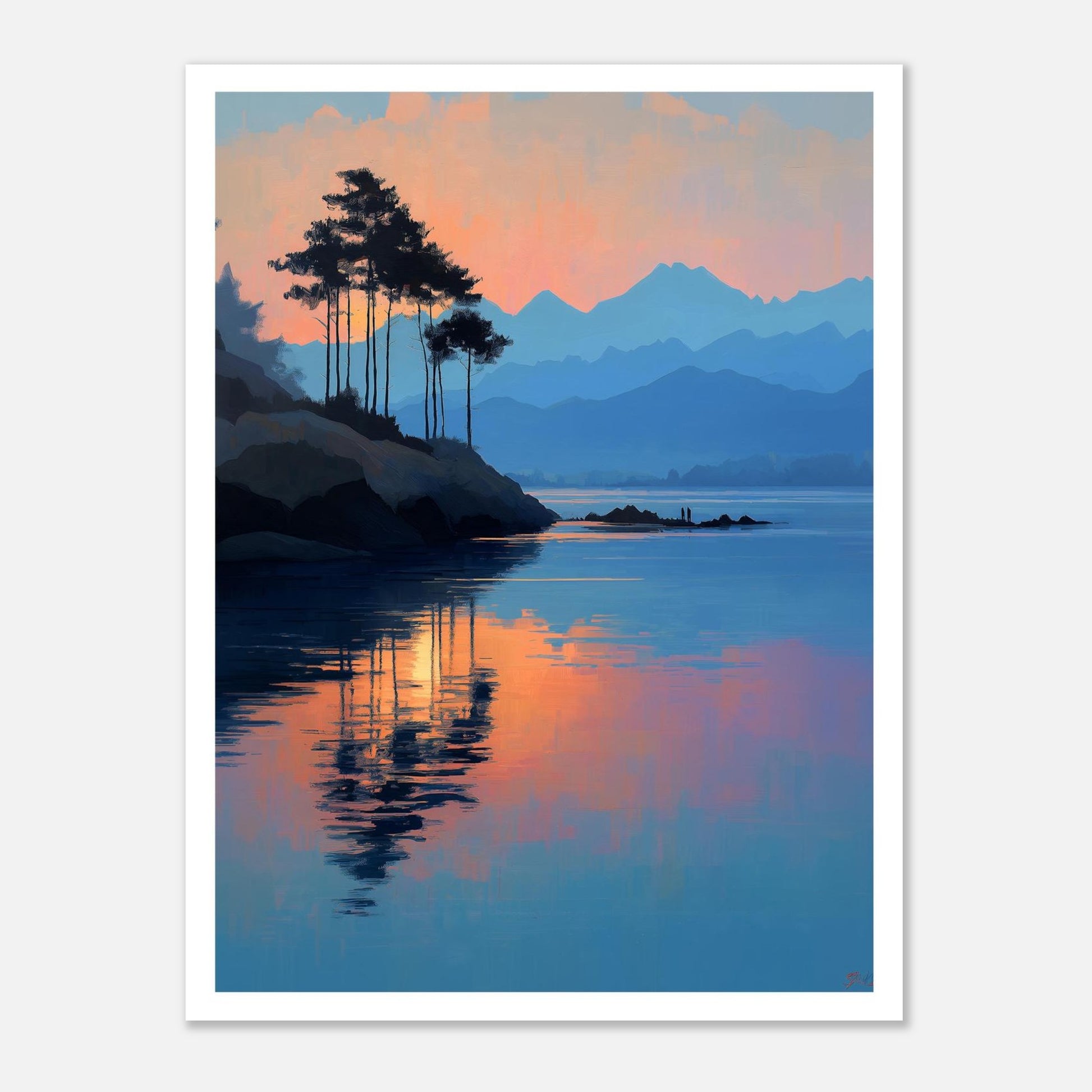 MYSTBIT ART | Mountain Veil Art Print Wall Art
