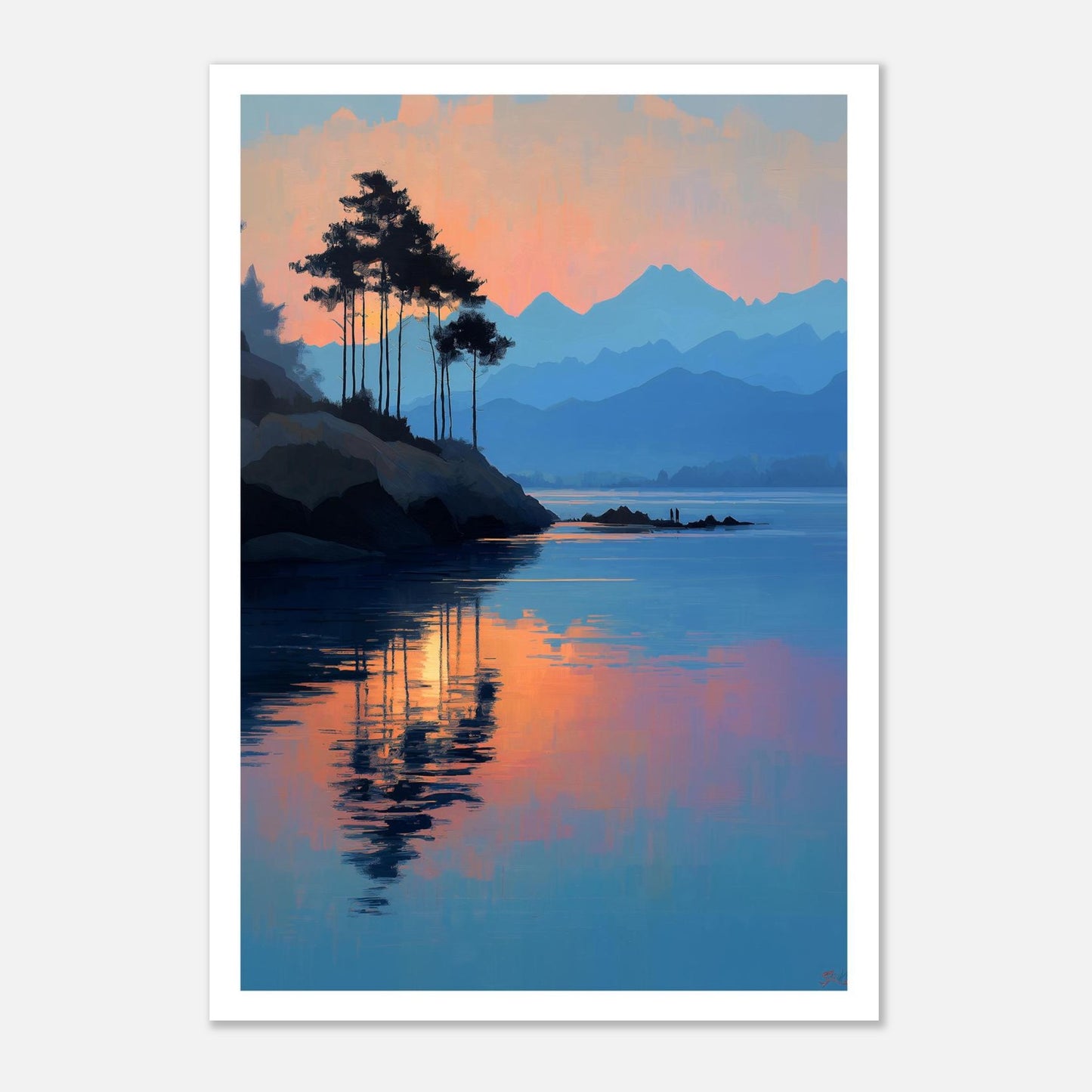 MYSTBIT ART | Mountain Veil Art Print Wall Art