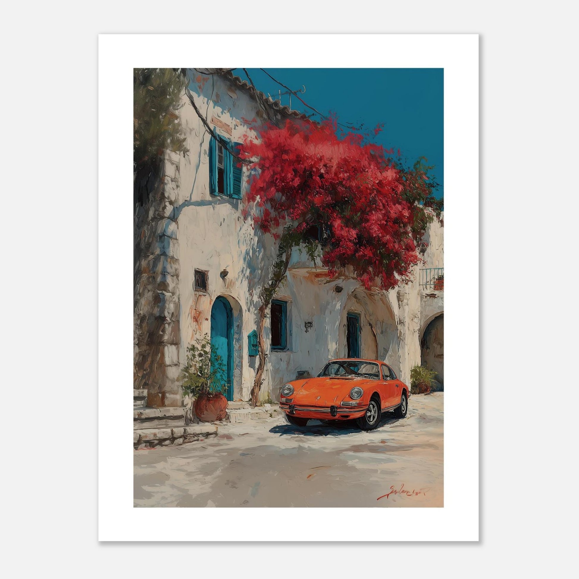 MYSTBIT ART | Orange Mirage Art Print Wall Art