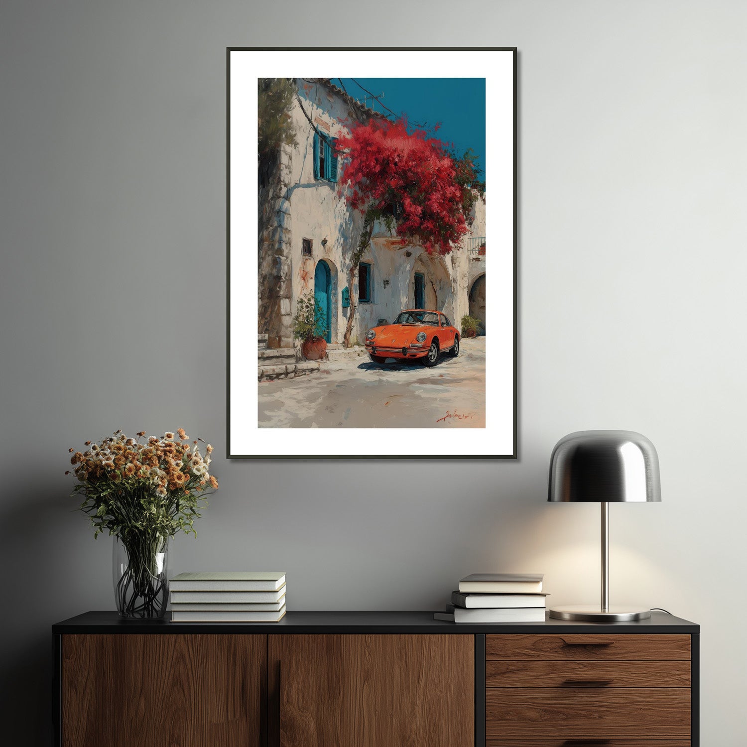 MYSTBIT ART | Orange Mirage Art Print Wall Art