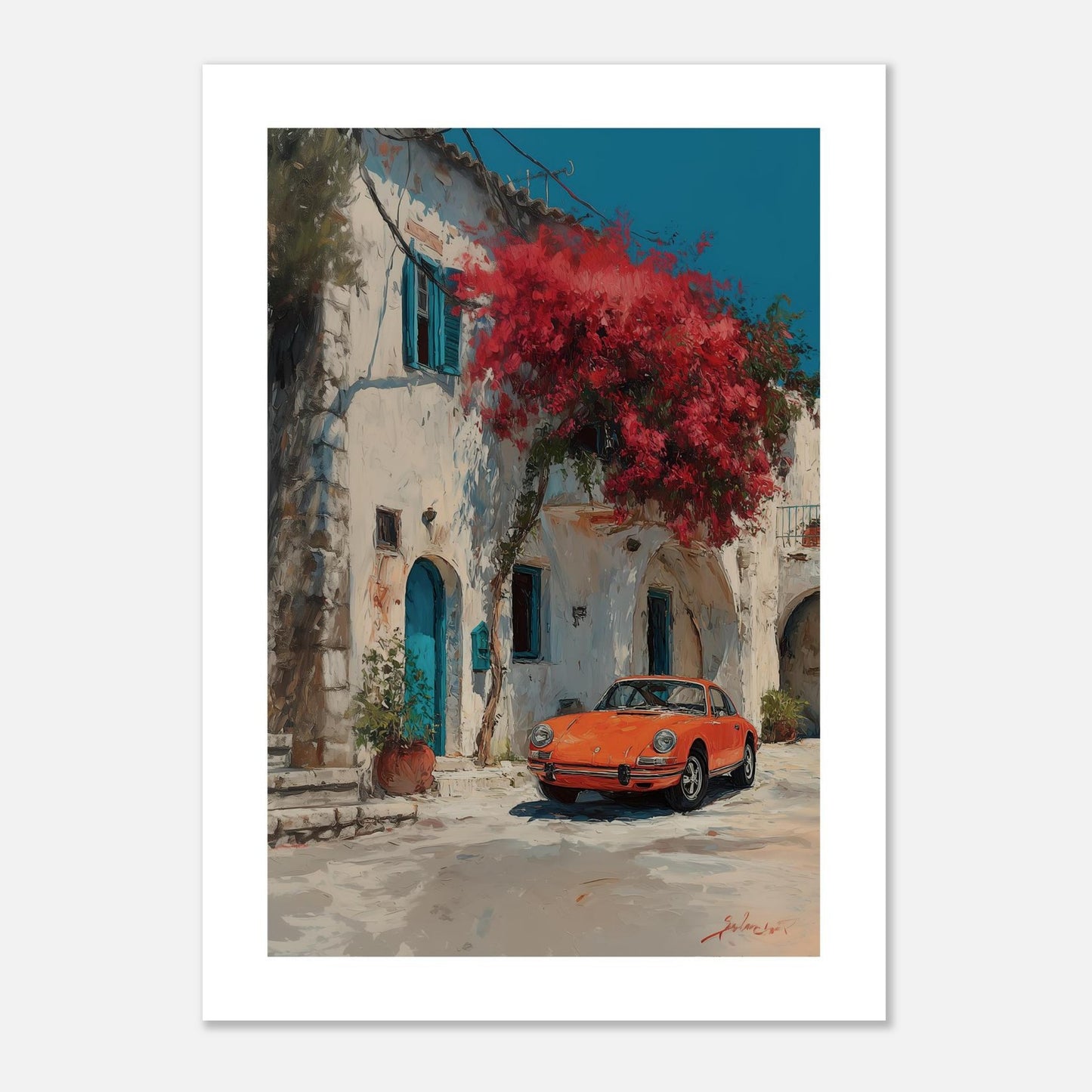 MYSTBIT ART | Orange Mirage Art Print Wall Art