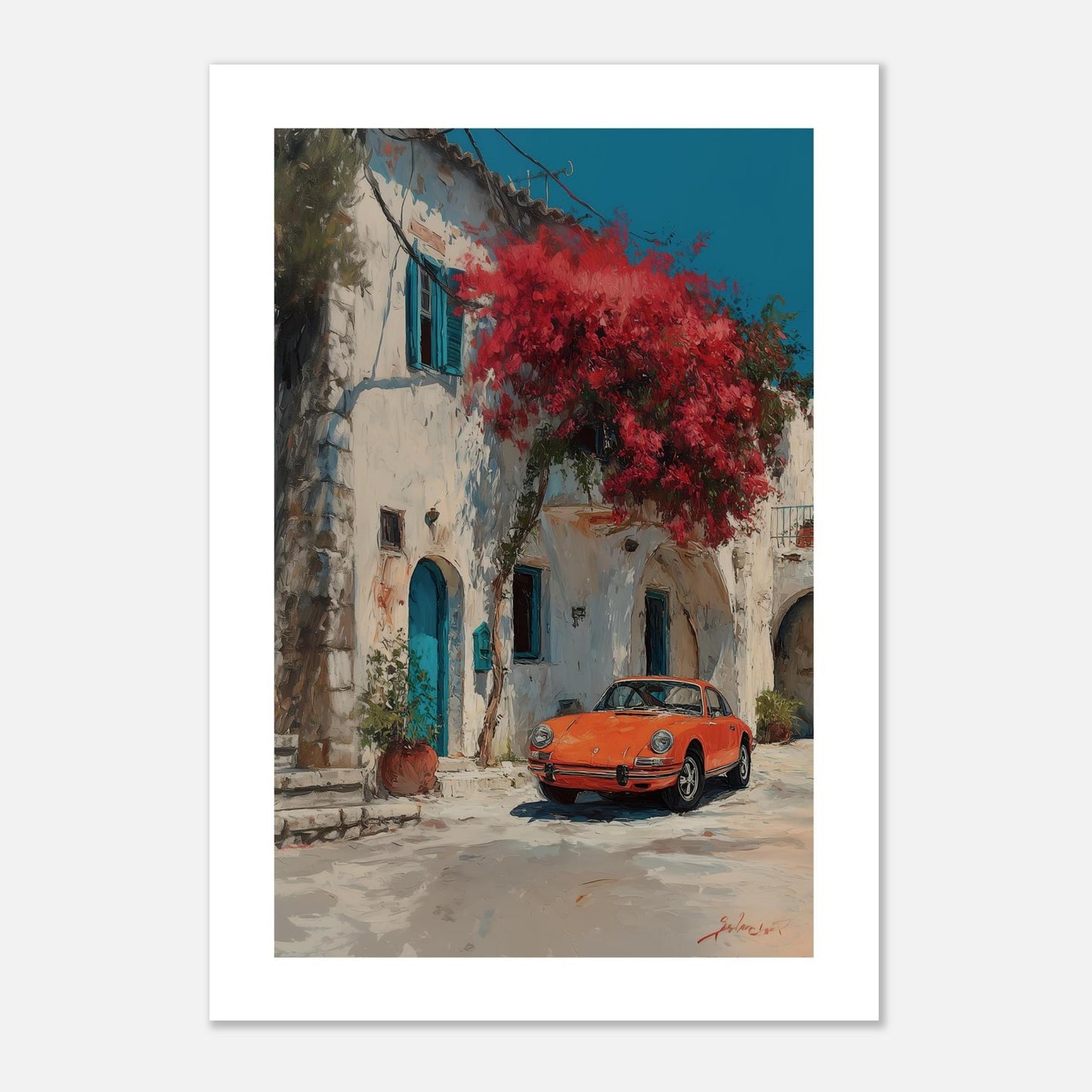MYSTBIT ART | Orange Mirage Art Print Wall Art