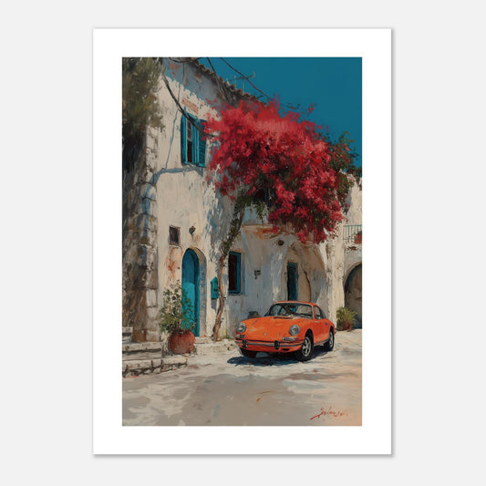 MYSTBIT ART | Orange Mirage Art Print Wall Art