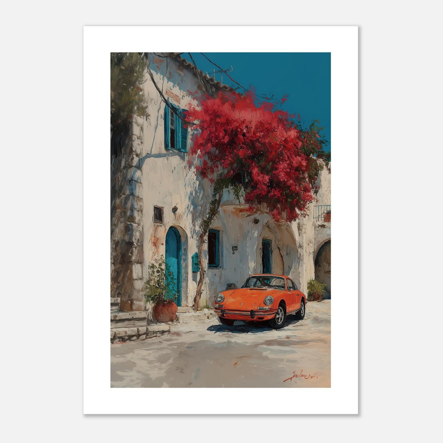 MYSTBIT ART | Orange Mirage Art Print Wall Art