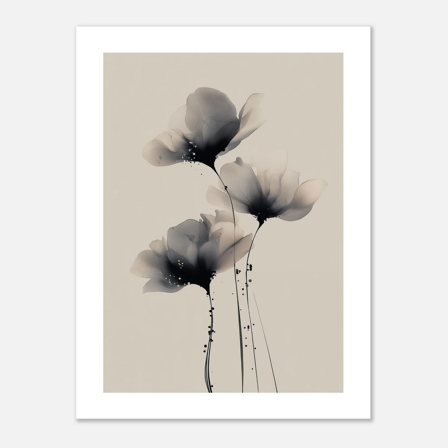 MYSTBIT ART | Painted Petals No3 Art Print Wall Art