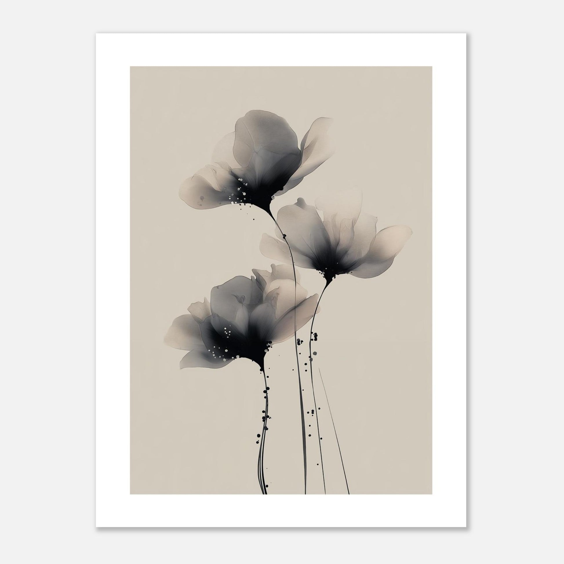 MYSTBIT ART | Painted Petals No3 Art Print Wall Art