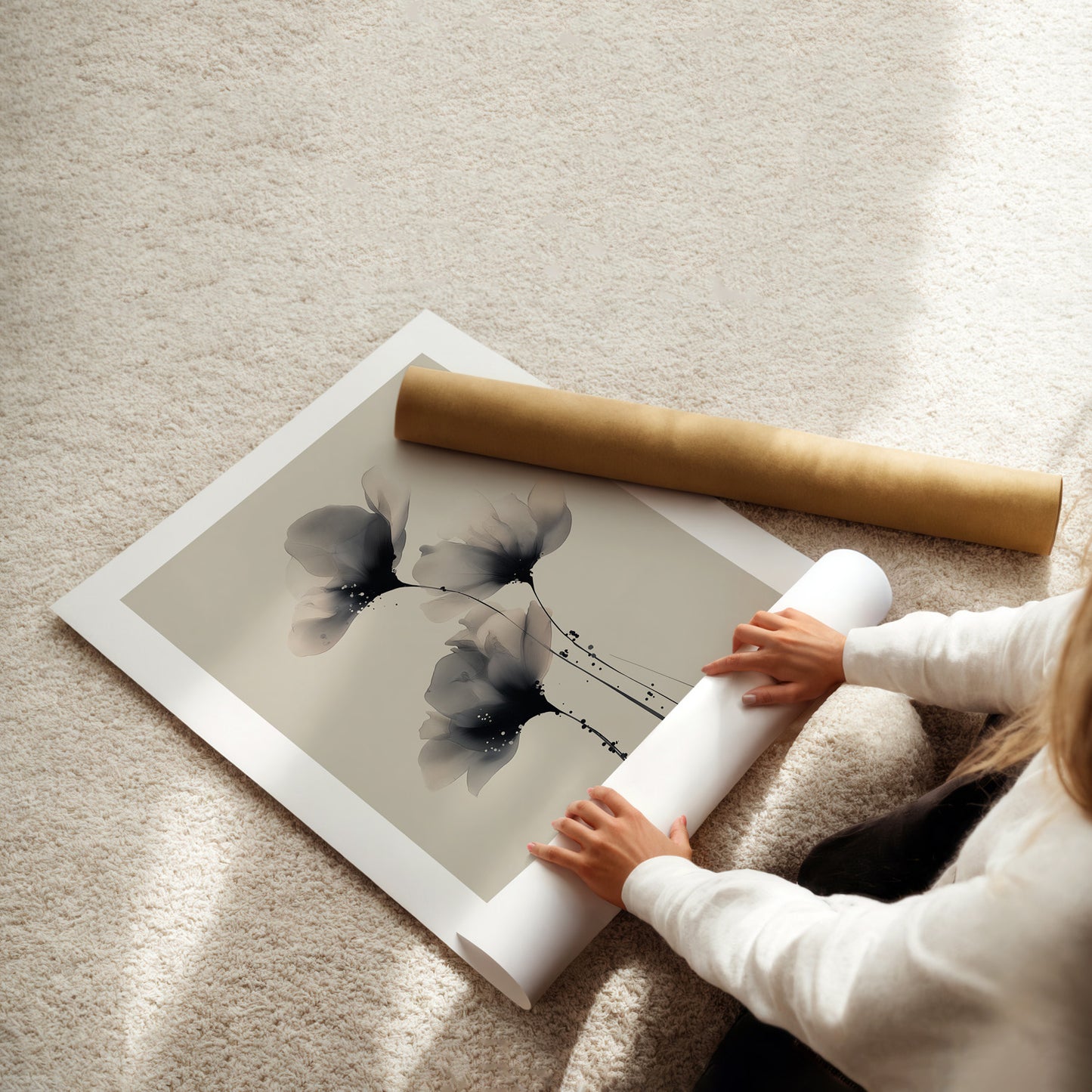 MYSTBIT ART | Painted Petals No3 Art Print Wall Art