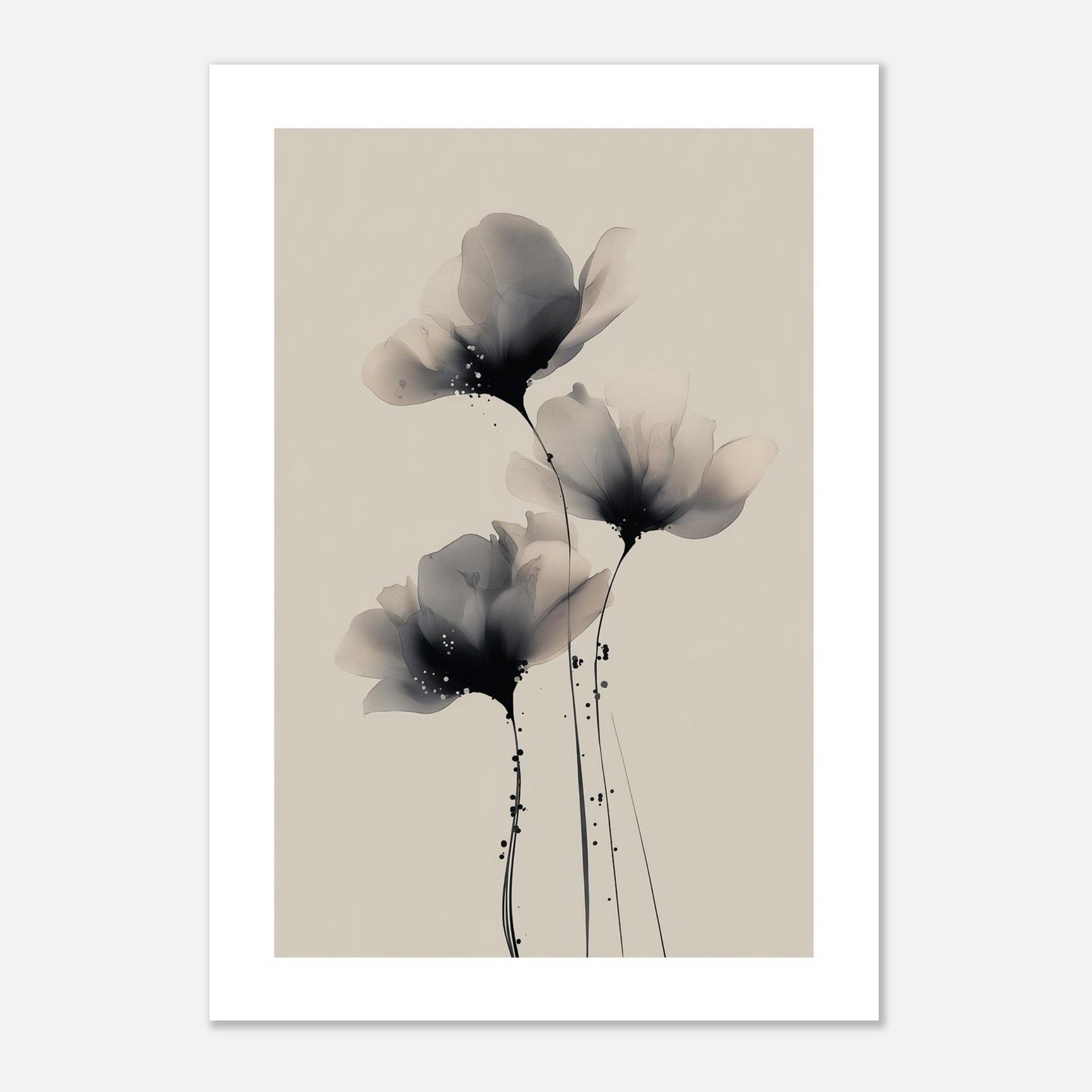 MYSTBIT ART | Painted Petals No3 Art Print Wall Art