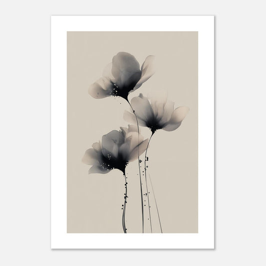 MYSTBIT ART | Painted Petals No3 Art Print Wall Art