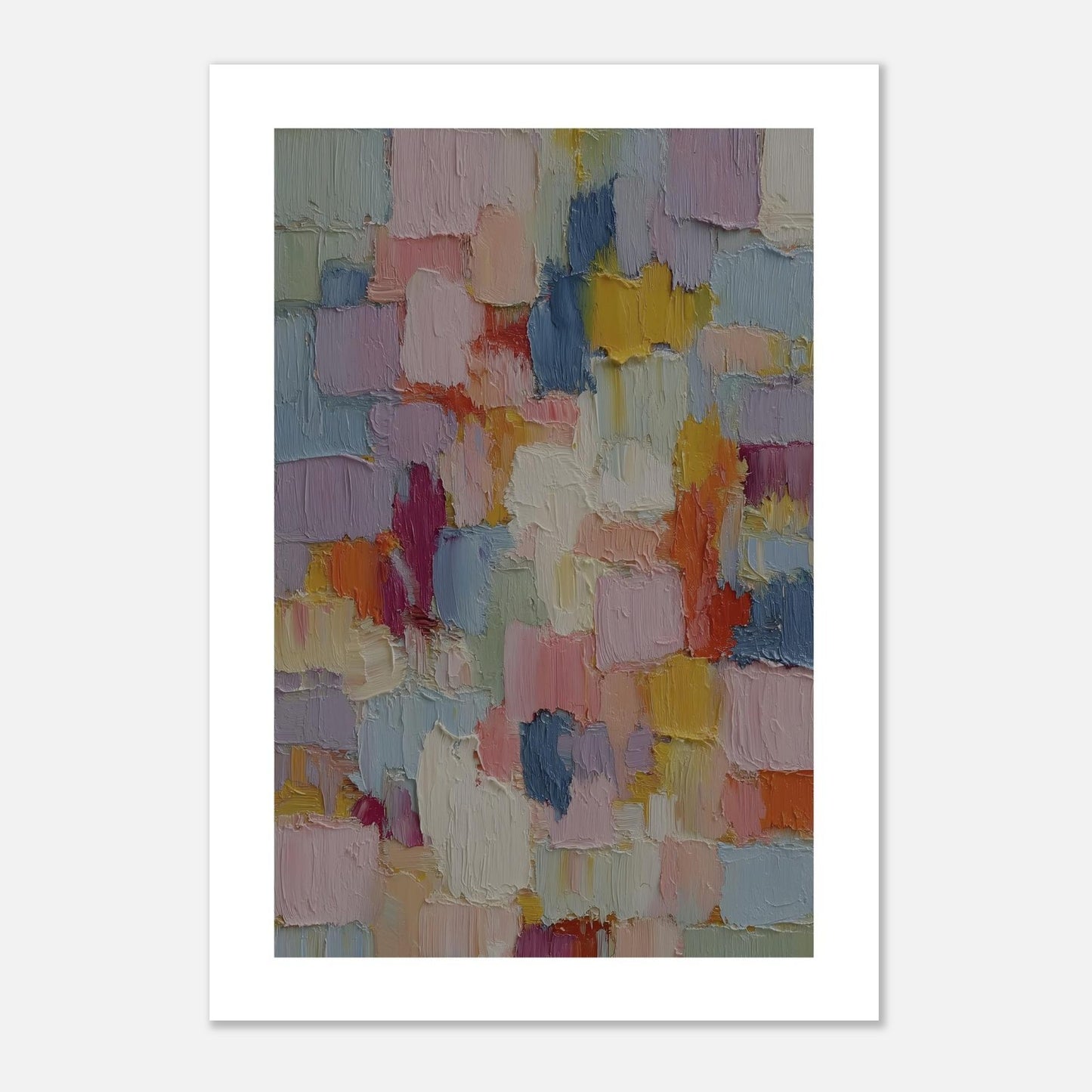 MYSTBIT ART | Pastel Mosaic Art Print Wall Art