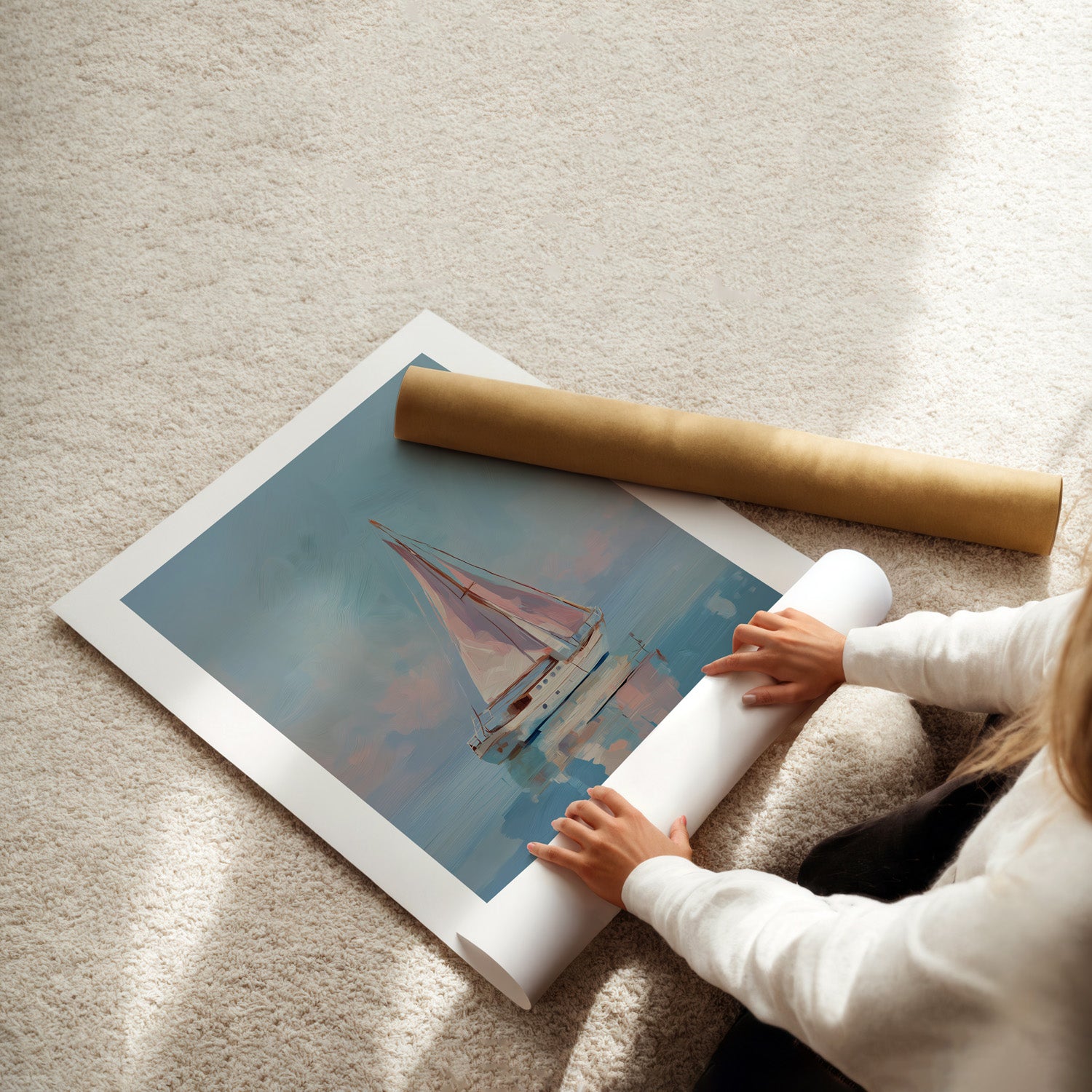 MYSTBIT ART | Pink Pastel Voyage Art Print Wall Art