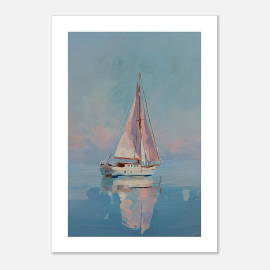 MYSTBIT ART | Pink Pastel Voyage Art Print Wall Art