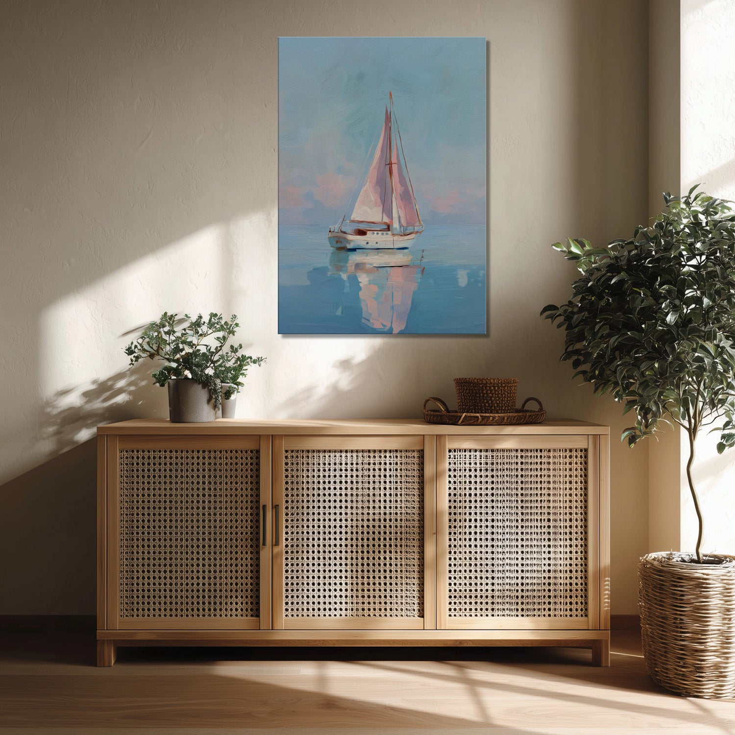 MYSTBIT ART | Pink Pastel Voyage Canvas Print Wall Art