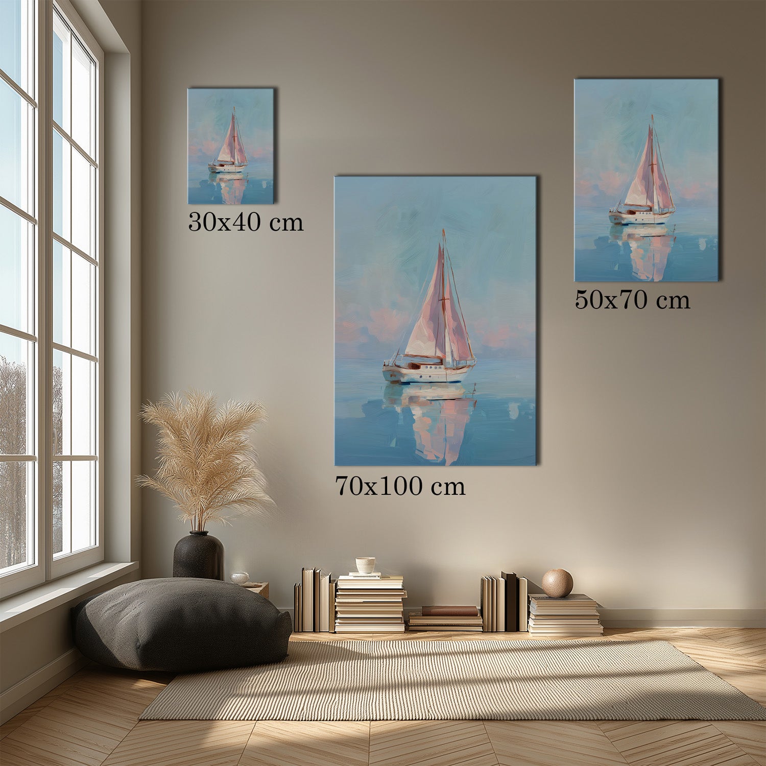 MYSTBIT ART | Pink Pastel Voyage Canvas Print Wall Art