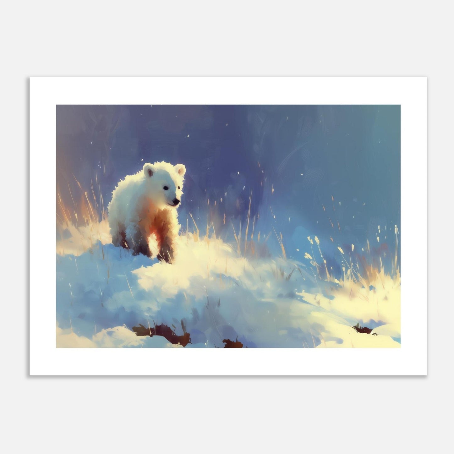 MYSTBIT ART | Polar Bear Adventure Art Print Wall Art