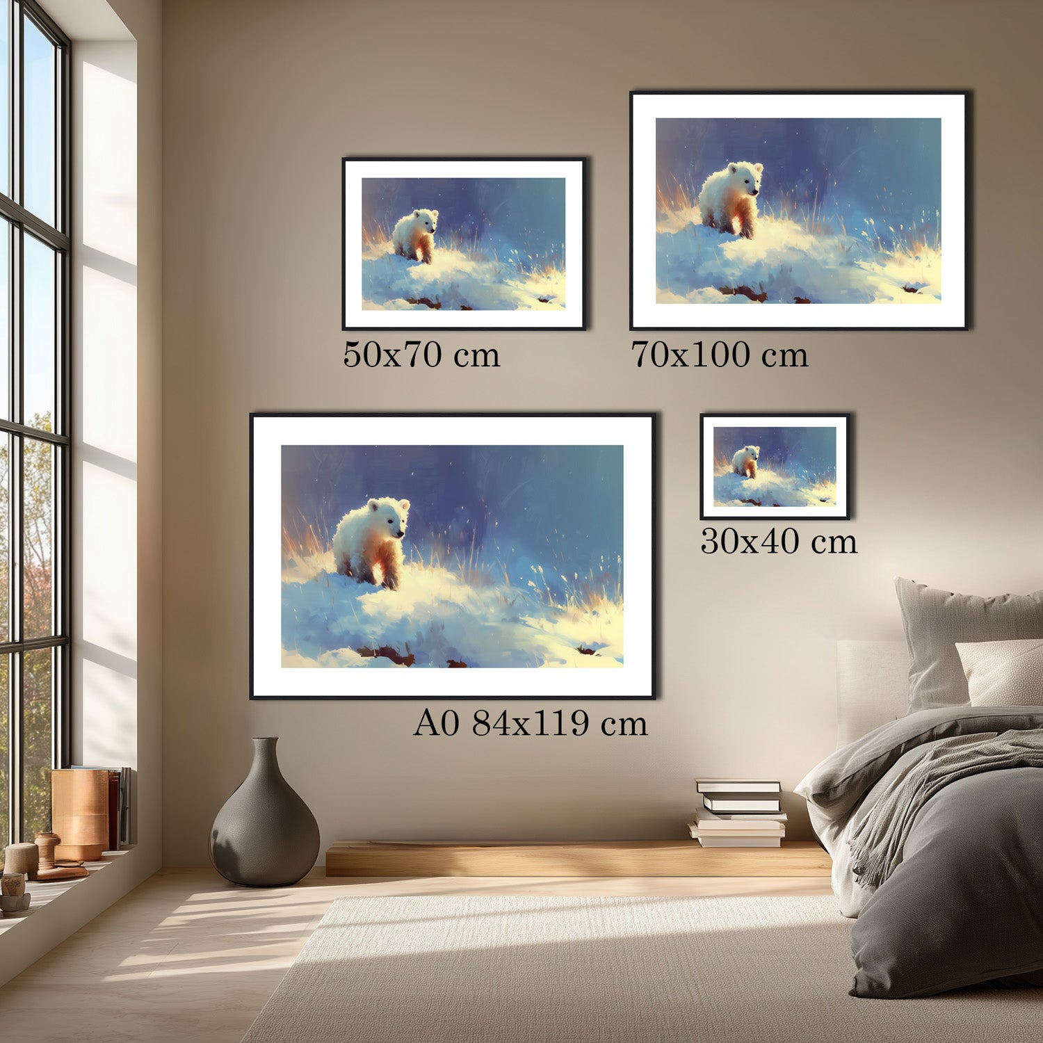 MYSTBIT ART | Polar Bear Adventure Art Print Wall Art