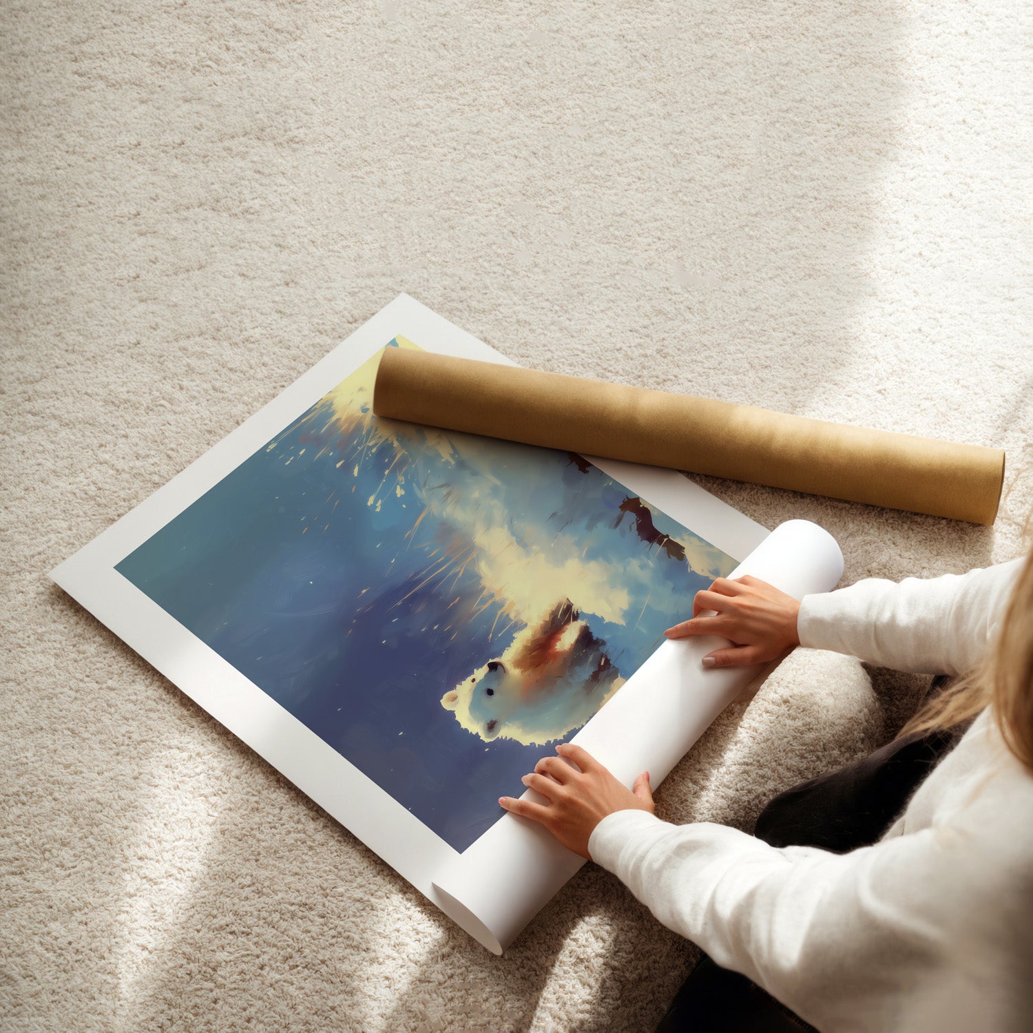 MYSTBIT ART | Polar Bear Adventure Art Print Wall Art
