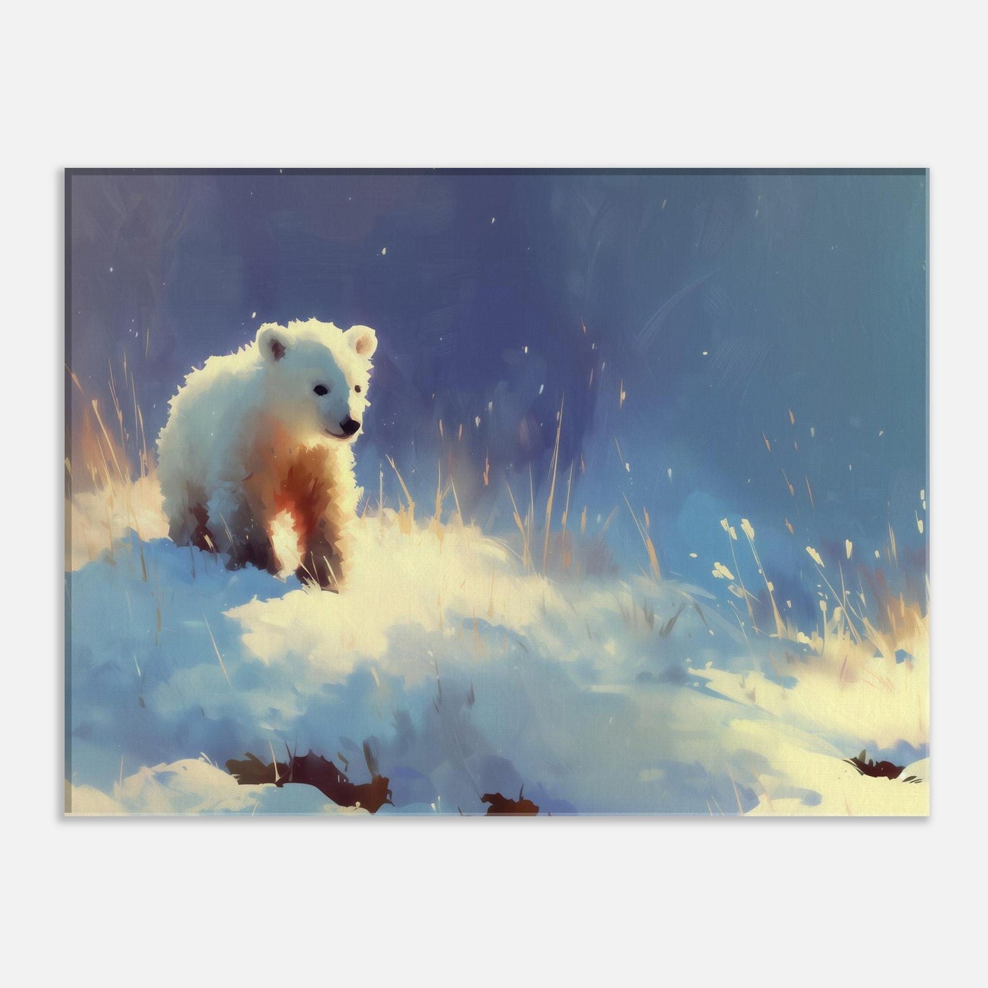 MYSTBIT ART | Polar Bear Adventure Canvas Print Wall Art