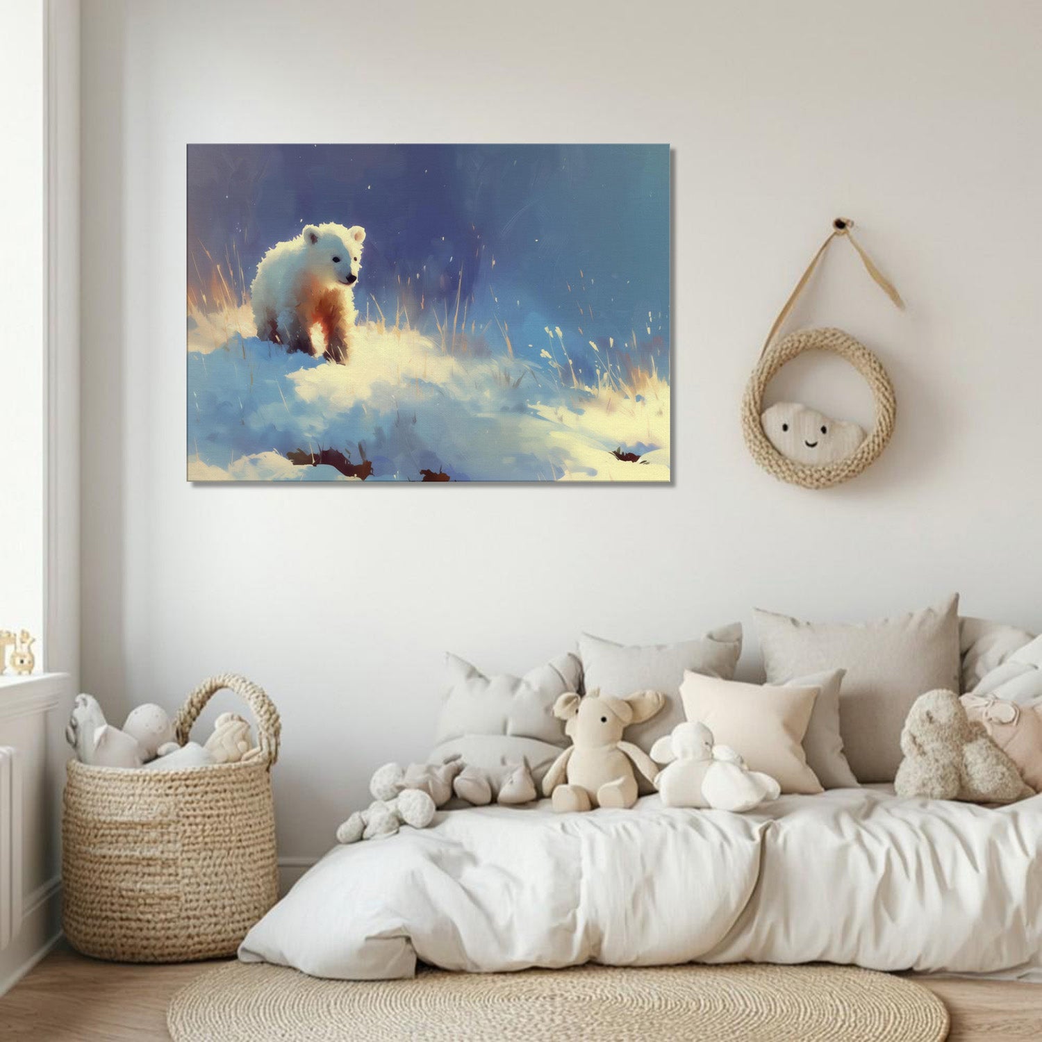 MYSTBIT ART | Polar Bear Adventure Canvas Print Wall Art