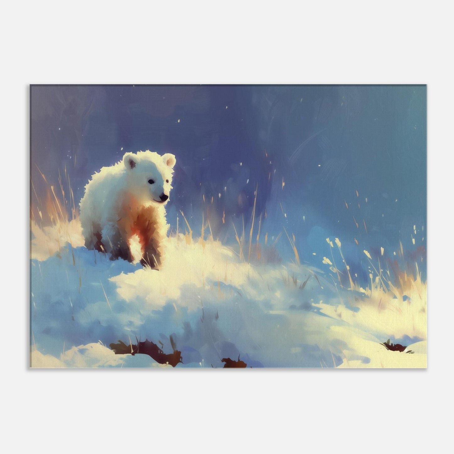 MYSTBIT ART | Polar Bear Adventure Canvas Print Wall Art