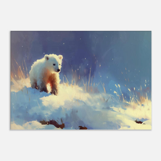 MYSTBIT ART | Polar Bear Adventure Canvas Print Wall Art
