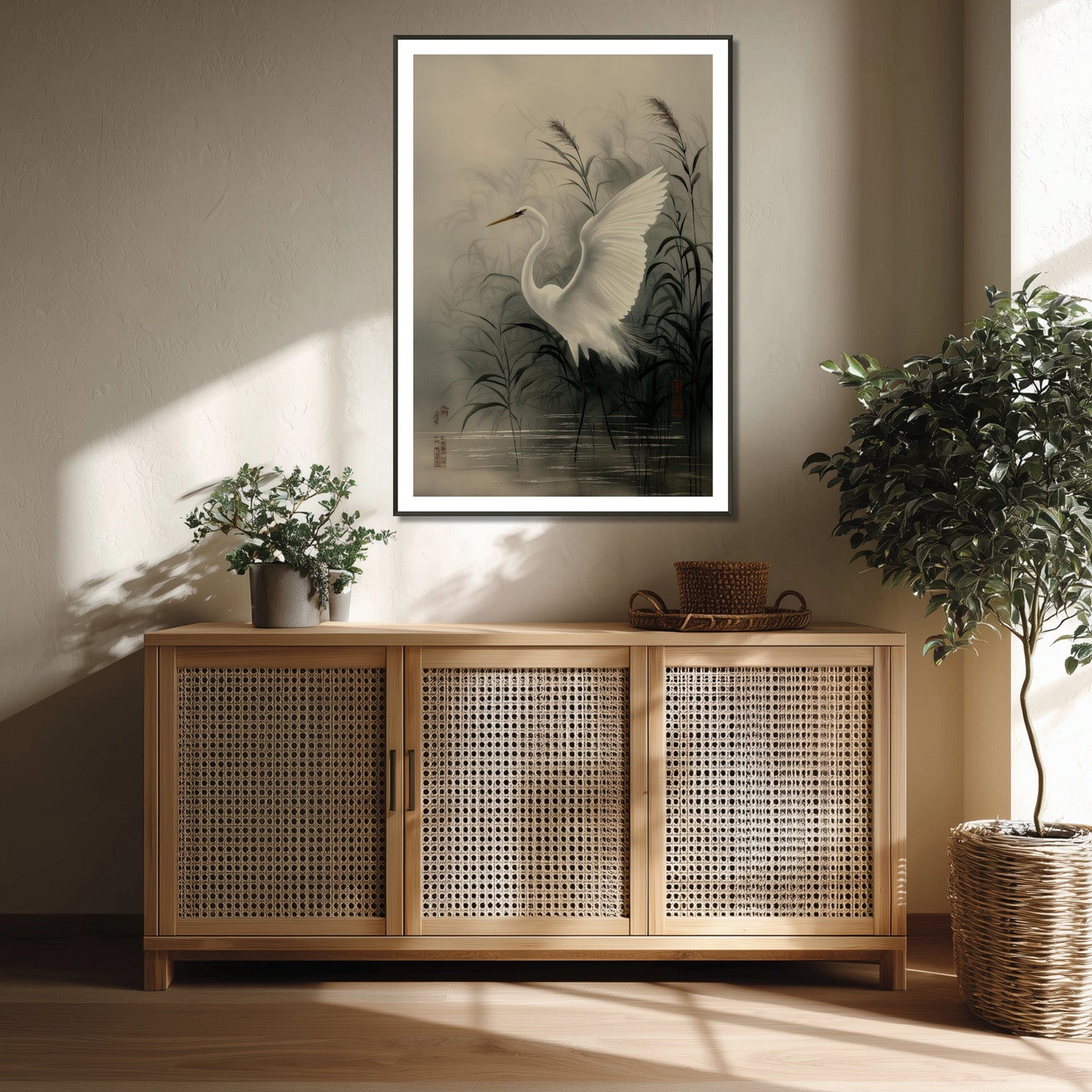 MYSTBIT ART | Reeds and Wings Art Print Wall Art
