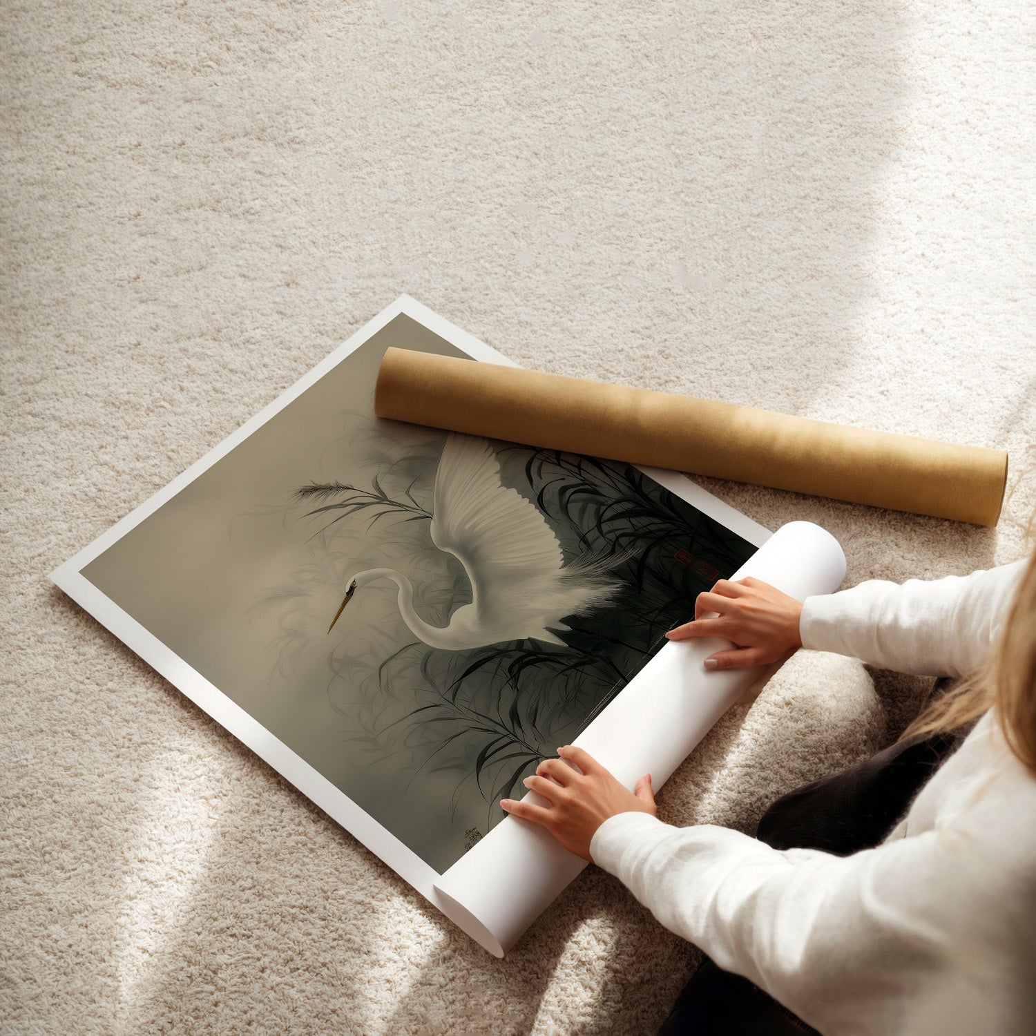 MYSTBIT ART | Reeds and Wings Art Print Wall Art