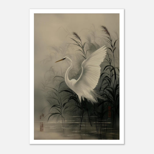MYSTBIT ART | Reeds and Wings Art Print Wall Art