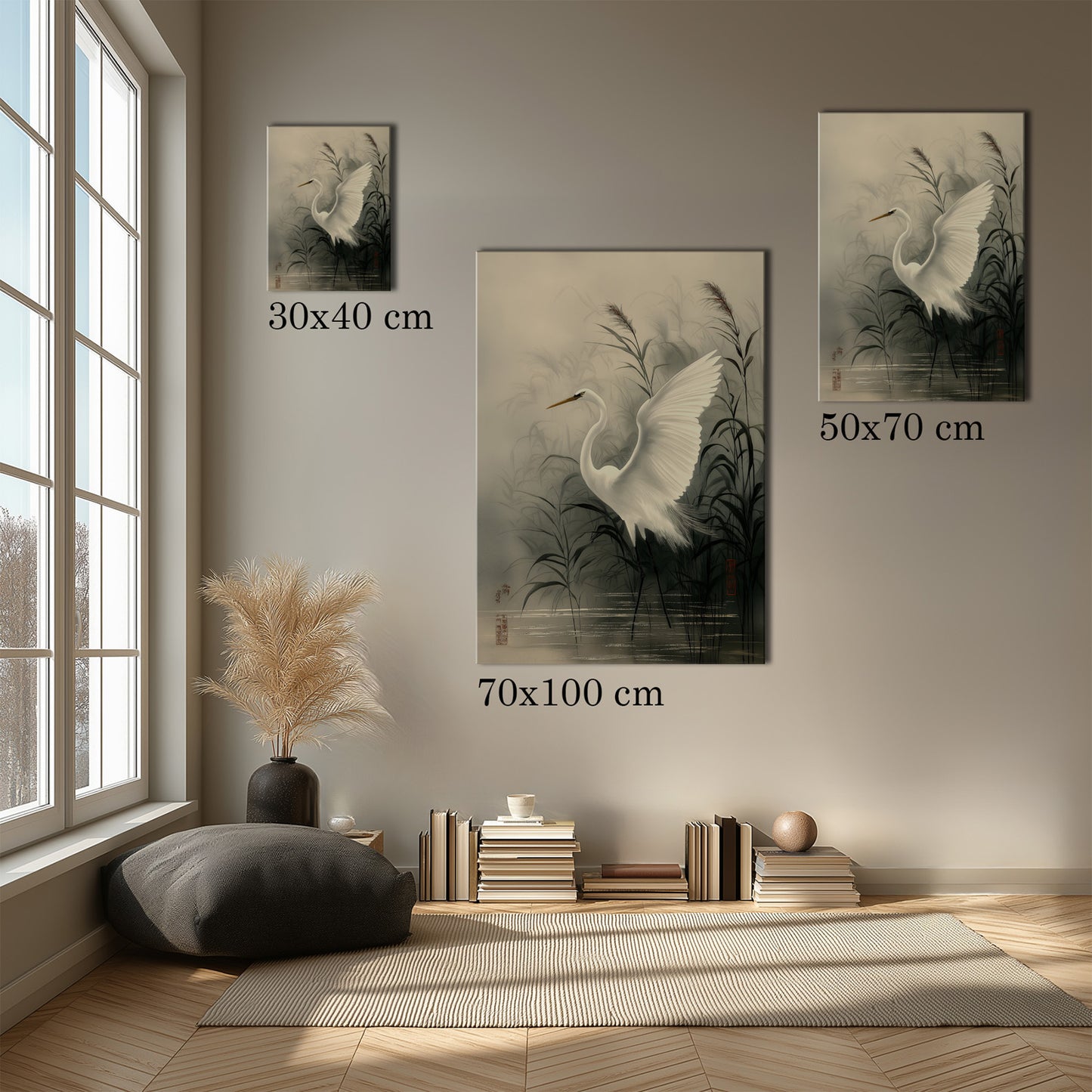 MYSTBIT ART | Reeds and Wings Canvas Print Wall Art