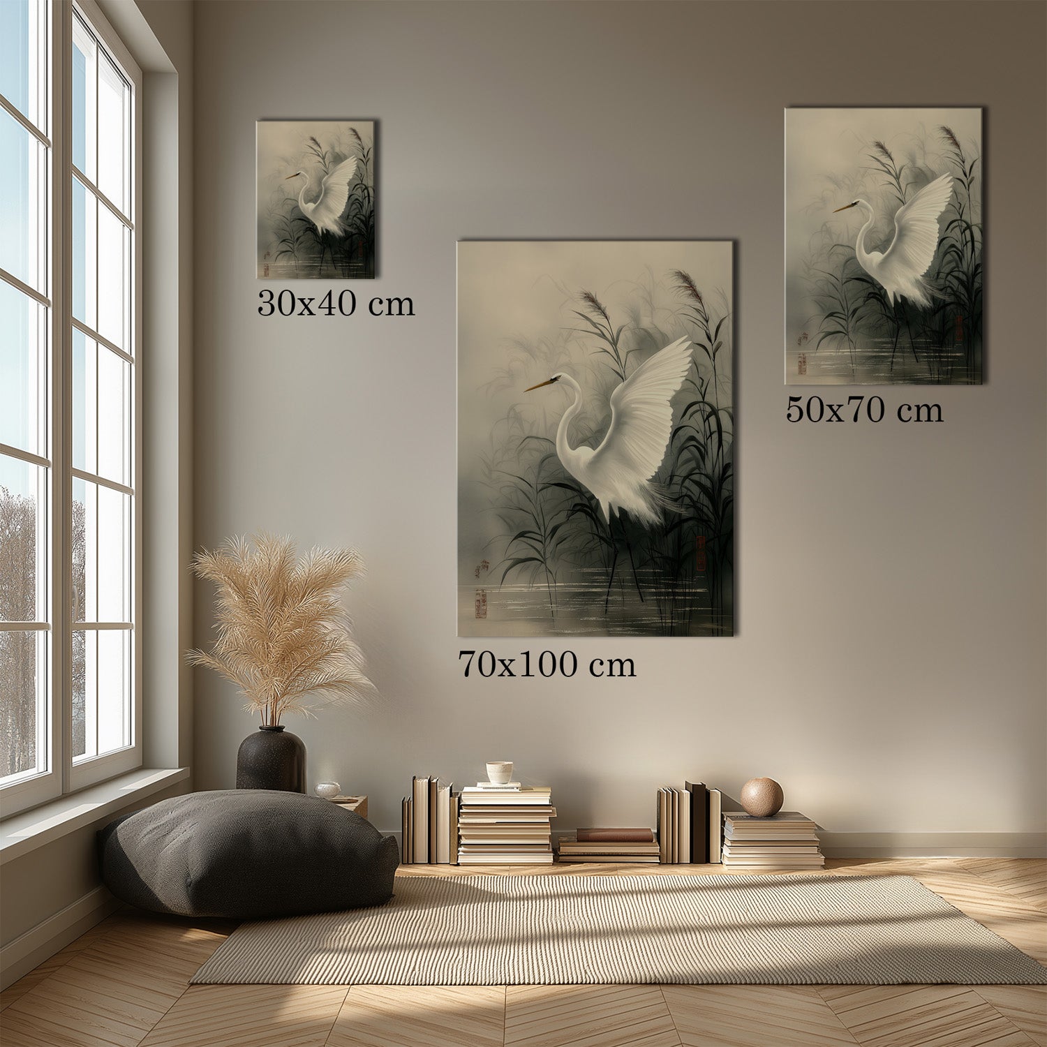 MYSTBIT ART | Reeds and Wings Canvas Print Wall Art
