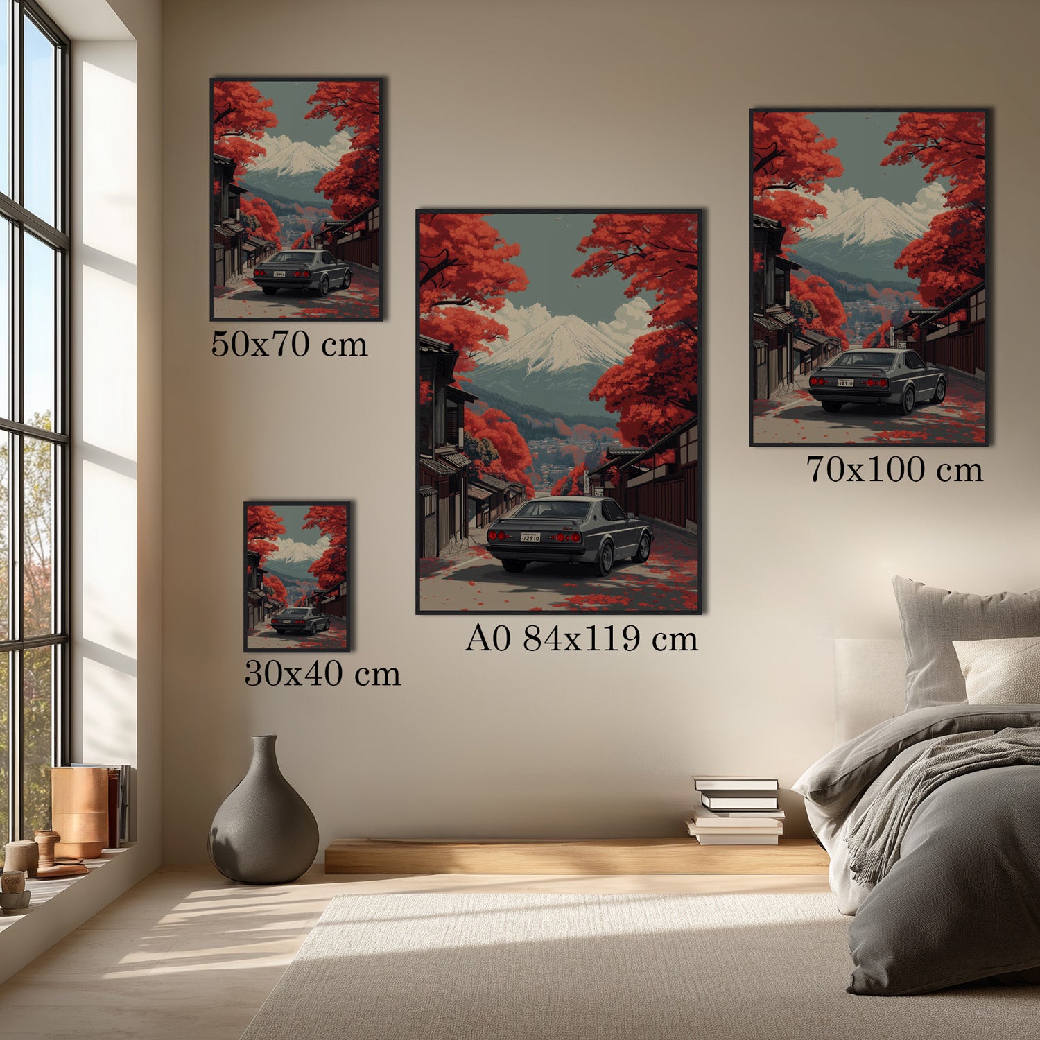 MYSTBIT ART | Retro Fuji Adventure Art Print Wall Art