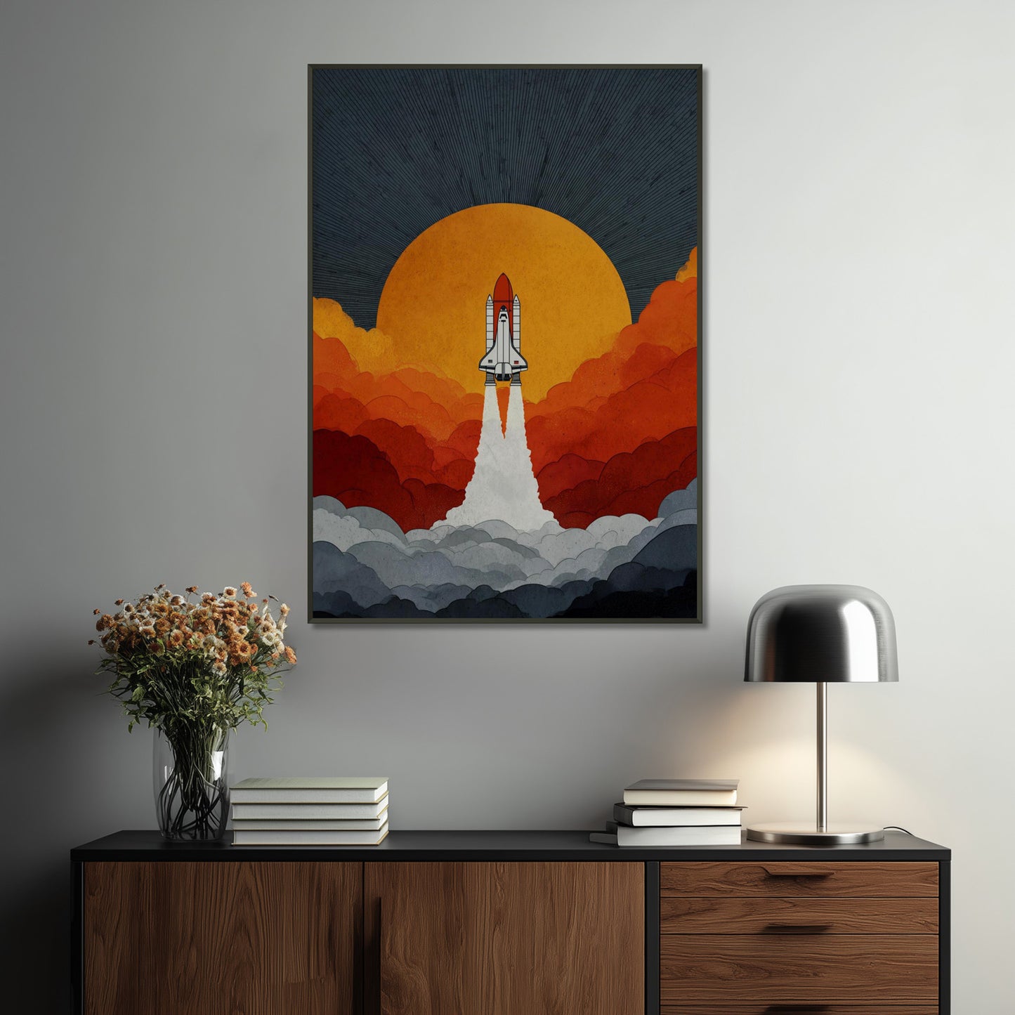 MYSTBIT ART | Retro Ignition Art Print Wall Art