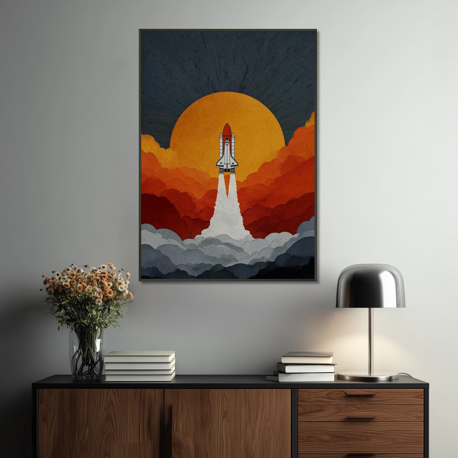 MYSTBIT ART | Retro Ignition Art Print Wall Art
