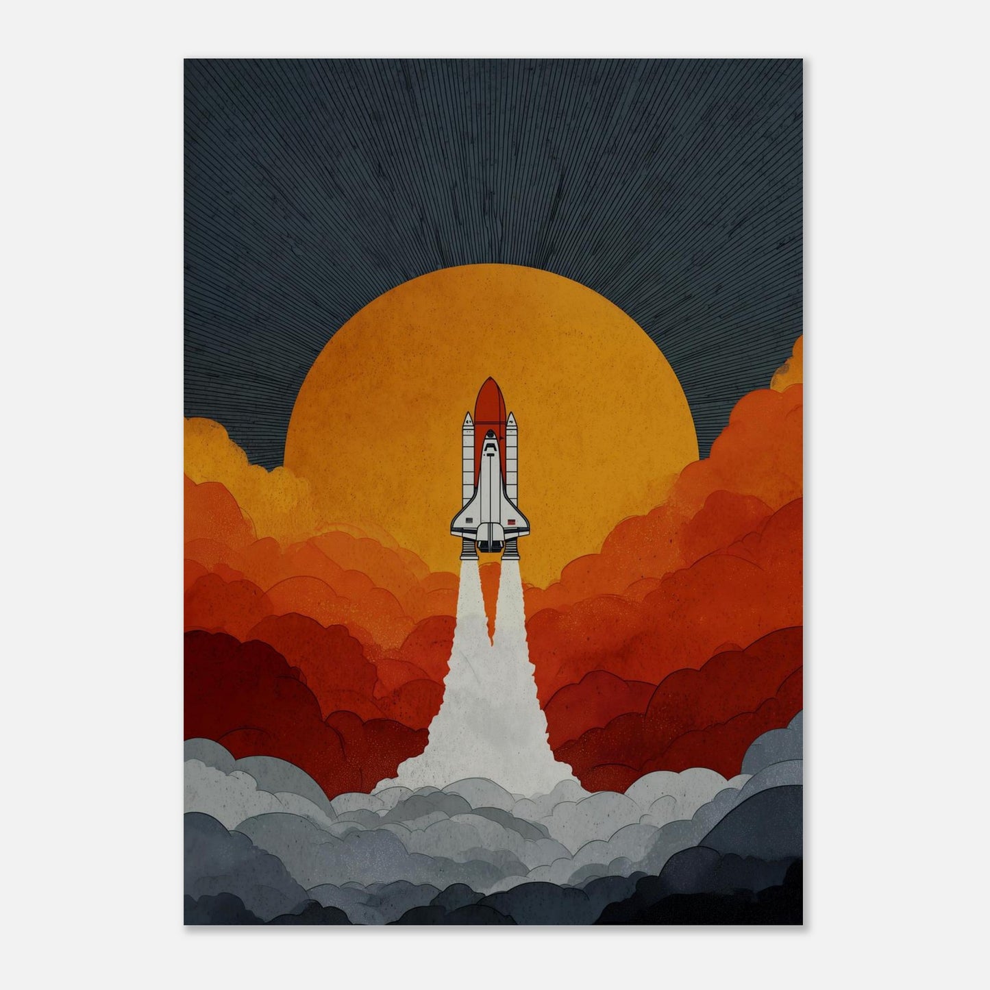 MYSTBIT ART | Retro Ignition Art Print Wall Art