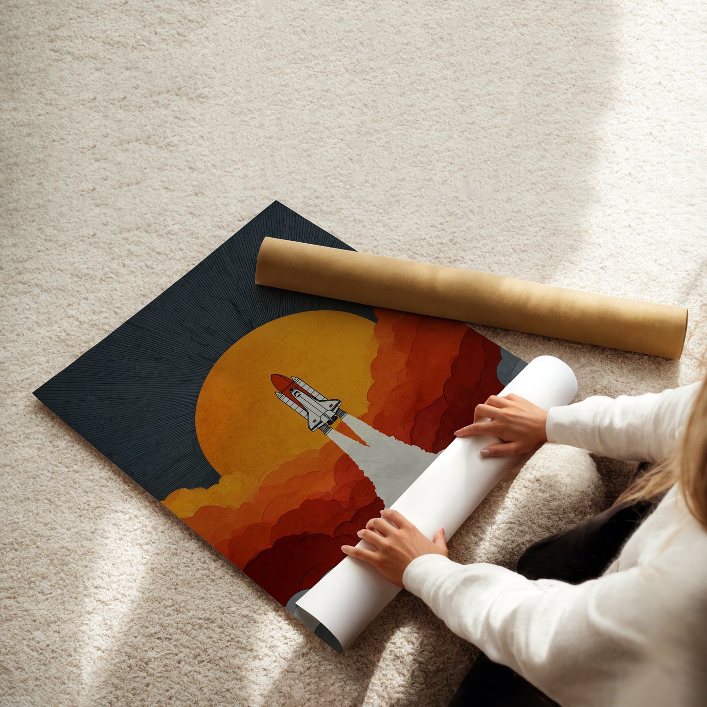 MYSTBIT ART | Retro Ignition Art Print Wall Art