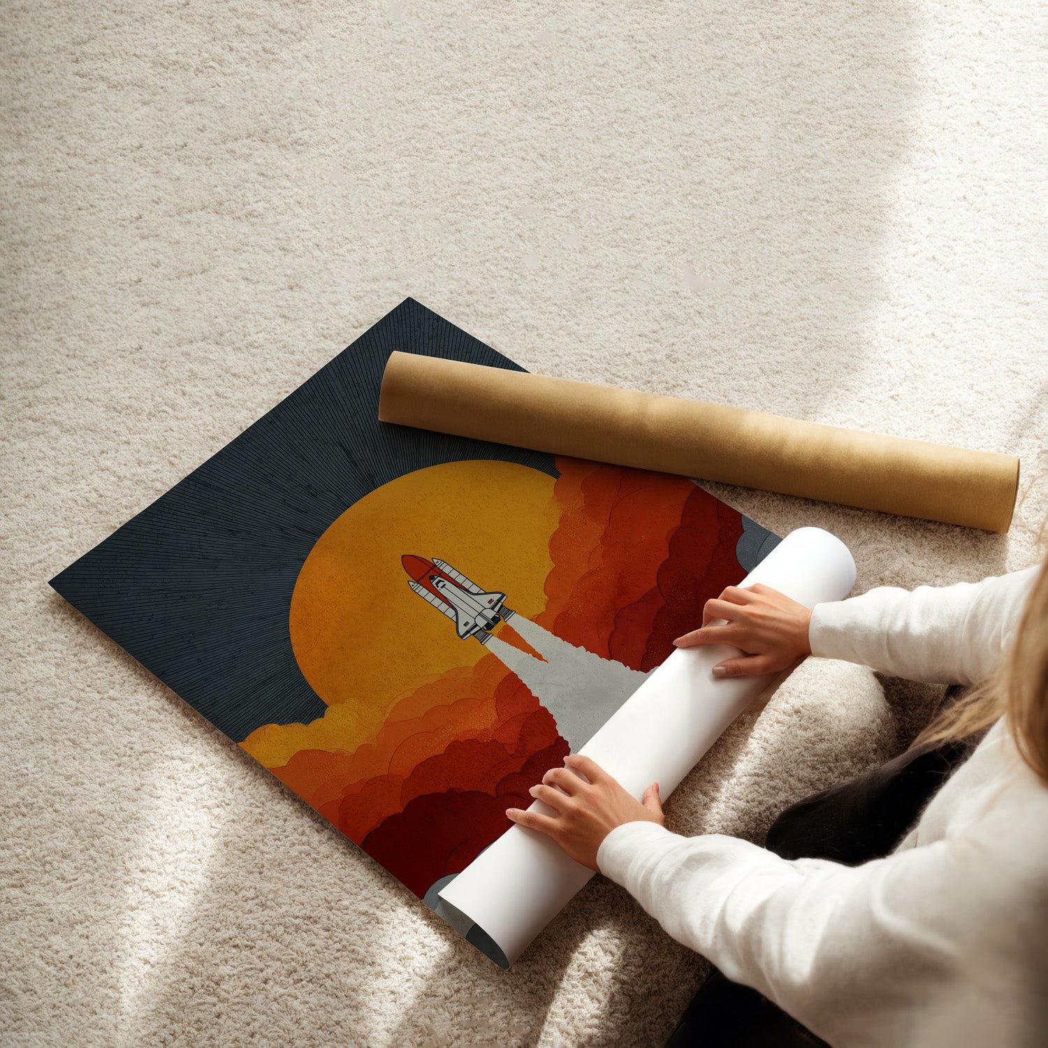 MYSTBIT ART | Retro Ignition Art Print Wall Art