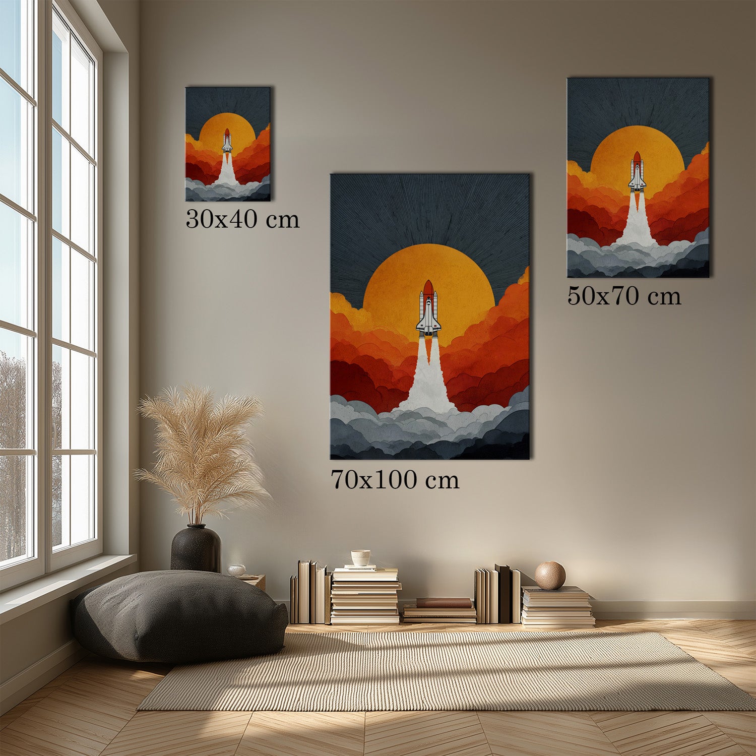 MYSTBIT ART | Retro Ignition Canvas Print Wall Art
