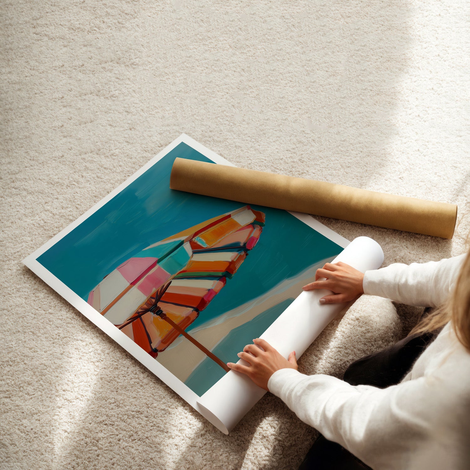MYSTBIT ART | Retro Sunshine Art Print Wall Art