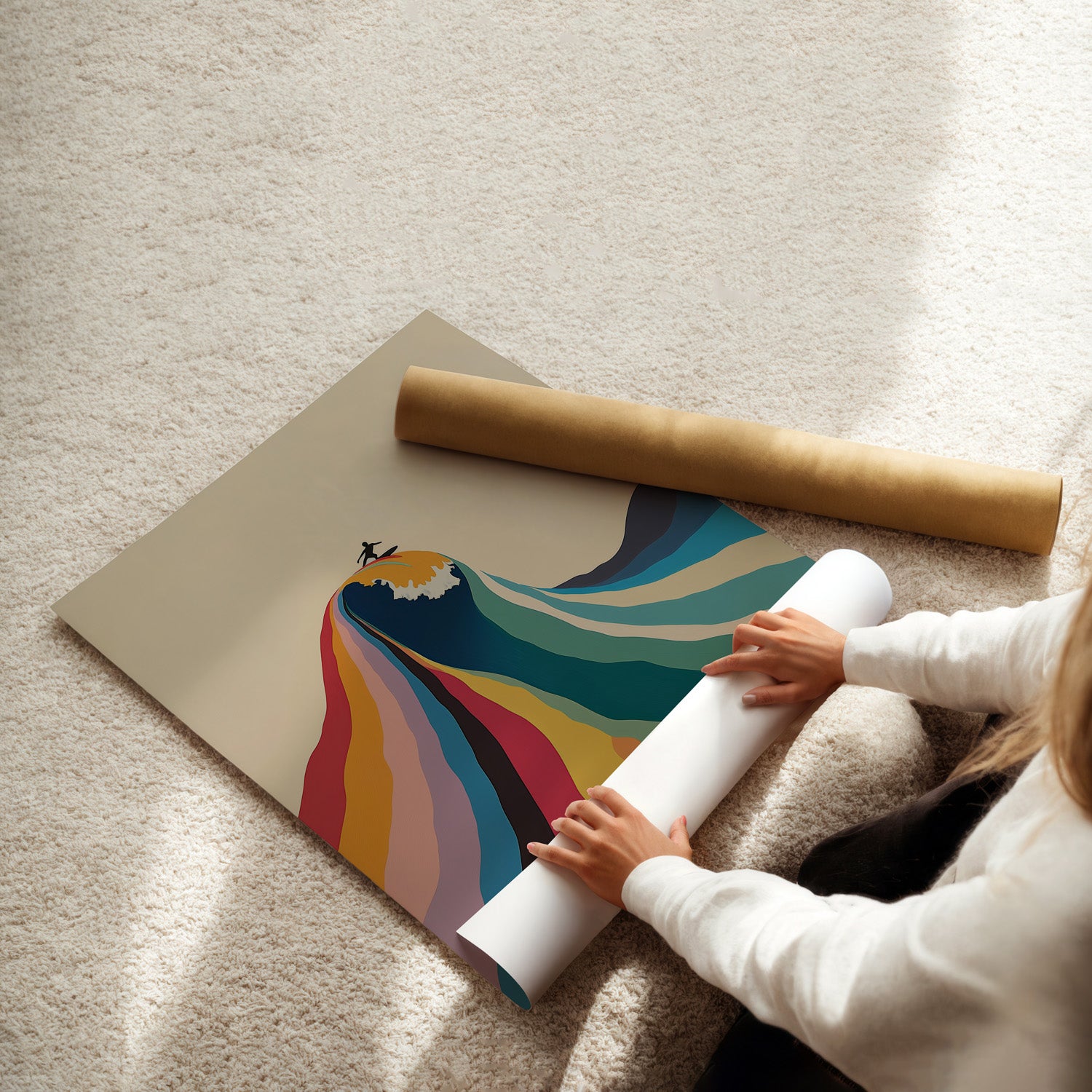 MYSTBIT ART | Riding the Horizon Art Print Wall Art