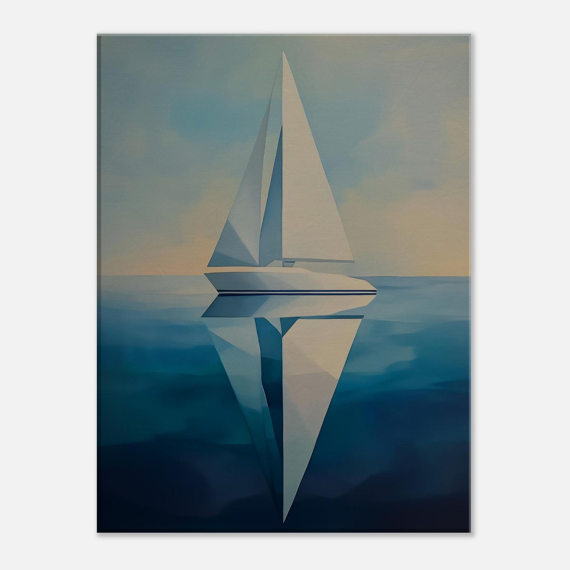 MYSTBIT ART | Sailing Geometry Canvas Print Wall Art