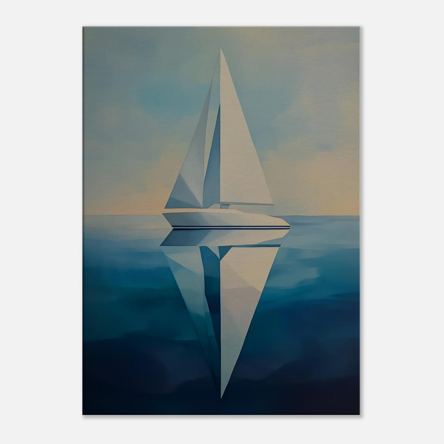 MYSTBIT ART | Sailing Geometry Canvas Print Wall Art