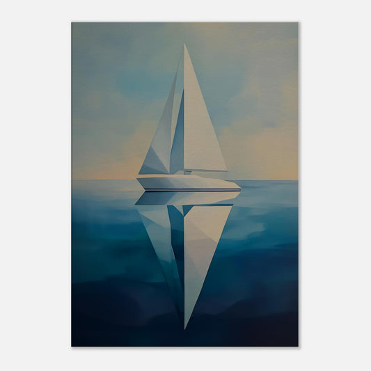 MYSTBIT ART | Sailing Geometry Canvas Print Wall Art